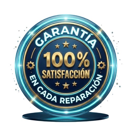 Sello de garantía: 100% satisfacción en cada reparación